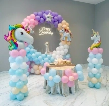 birthday Cute Unicorn Theme Birthday Balloon Decor