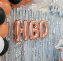birthday Lovely 18 Rose Gold Birthday Wall Decoration
