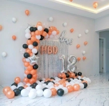 birthday Lovely 18 Rose Gold Birthday Wall Decoration