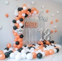 birthday Lovely 18 Rose Gold Birthday Wall Decoration