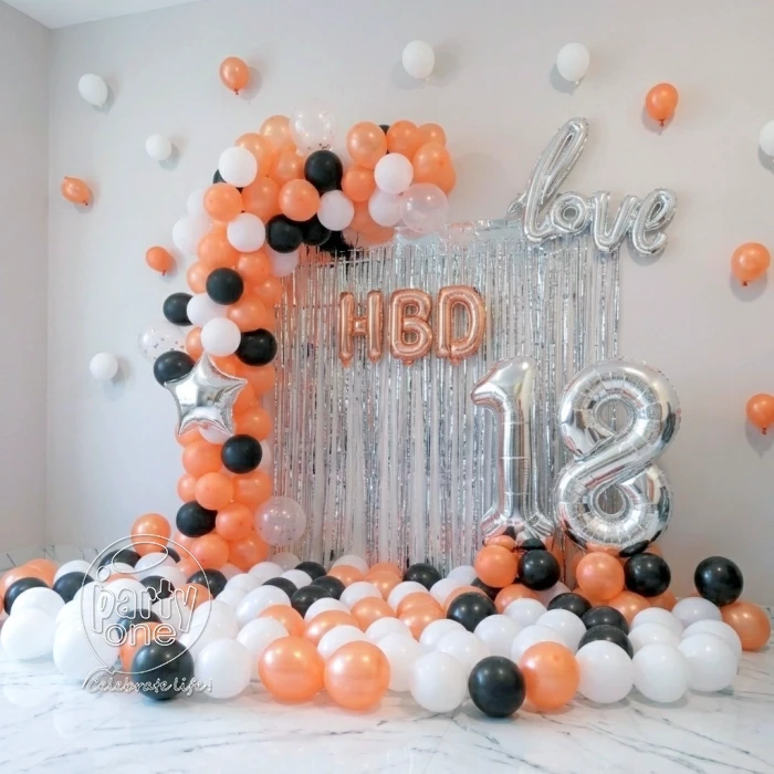 birthday Lovely 18 Rose Gold Birthday Wall Decoration