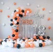 birthday Lovely 18 Rose Gold Birthday Wall Decoration