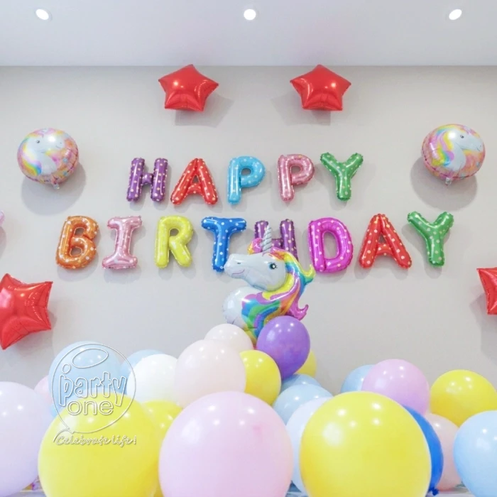 birthday Surprise Unicorn Birthday Wall Decoration
