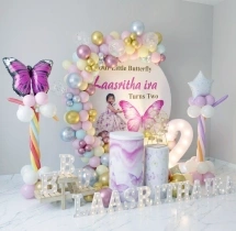 birthday Pastel Butterfly Theme Ring Decoration