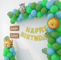 birthday Wild Jungle Balloon Frame Birthday Decor