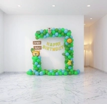 birthday Wild Jungle Balloon Frame Birthday Decor