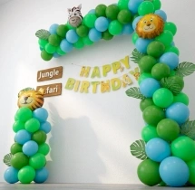 birthday Wild Jungle Balloon Frame Birthday Decor