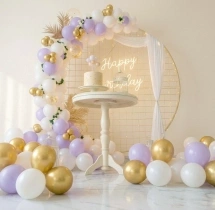 birthday Luxury Pastel Glow Birthday Balloon Decor