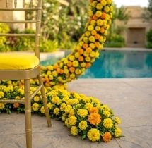 decorations Simple Haldi Floral Ring Decoration