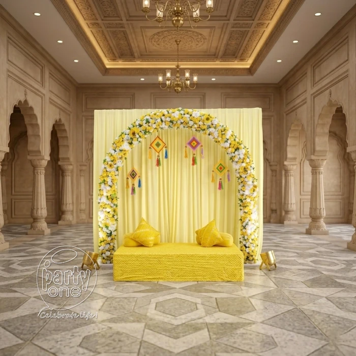 decorations Elegant Haldi Decoration at Home