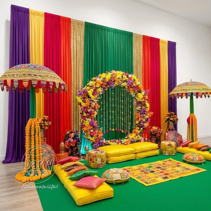 decorations Rose Ring Haldi Ceremony Decoration