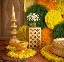decorations Haldi Ceremony Natural Backdrop Decoration