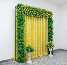 decorations Simple Haldi Ceremony Backdrop Decoration