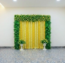 decorations Simple Haldi Ceremony Backdrop Decoration
