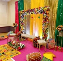 decorations Haldi Ceremony Flower Decoration at Home