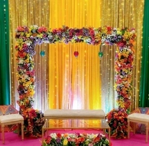 decorations Haldi Ceremony Flower Decoration at Home