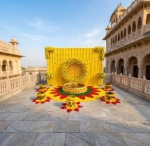 decorations Haldi Floral Background Decoration