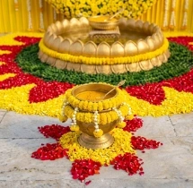 decorations Haldi Floral Background Decoration