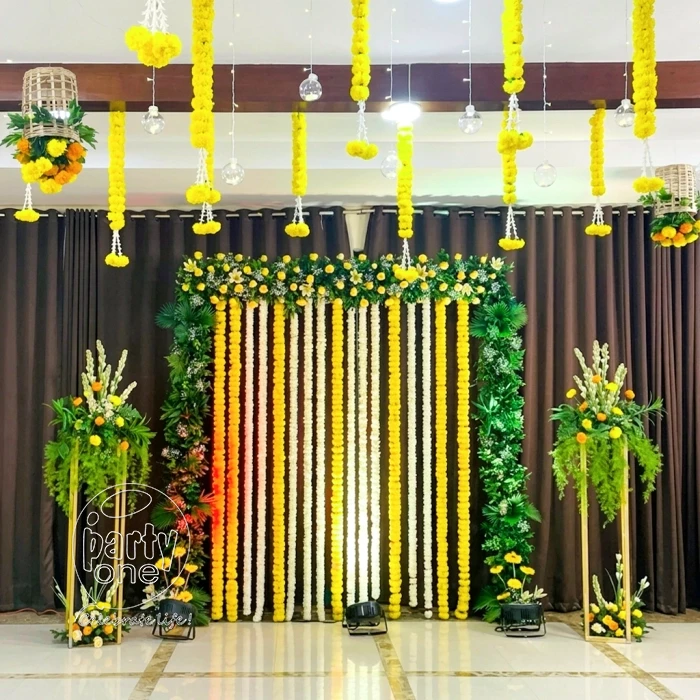 decorations Marigold Bliss Haldi Decoration