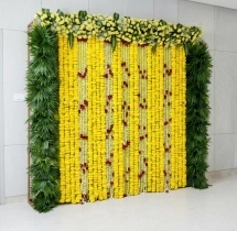 decorations Simple Haldi Ceremony Wall Decoration