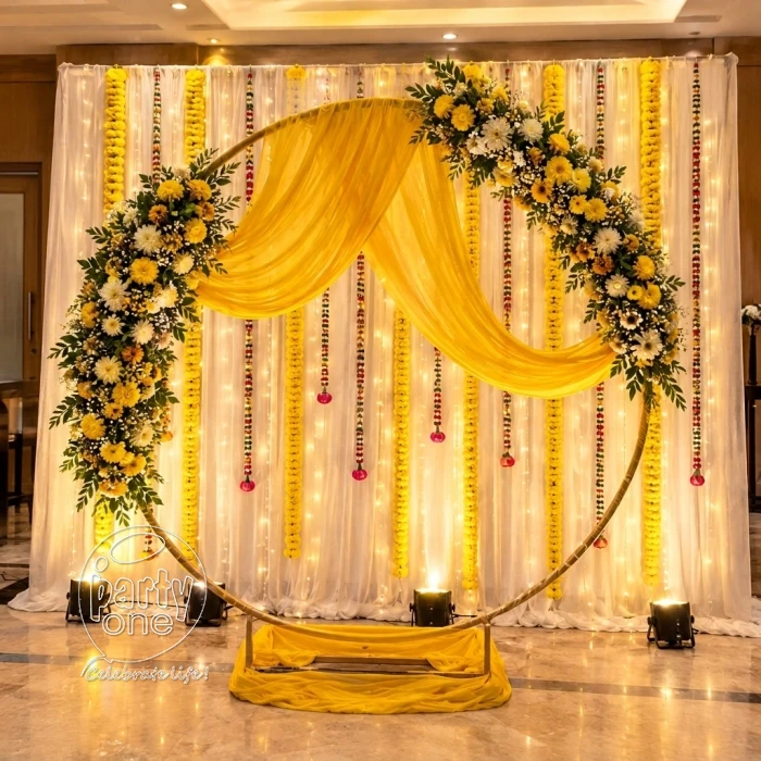 festival decorations Diwali Artificial Flower Ring Decoration