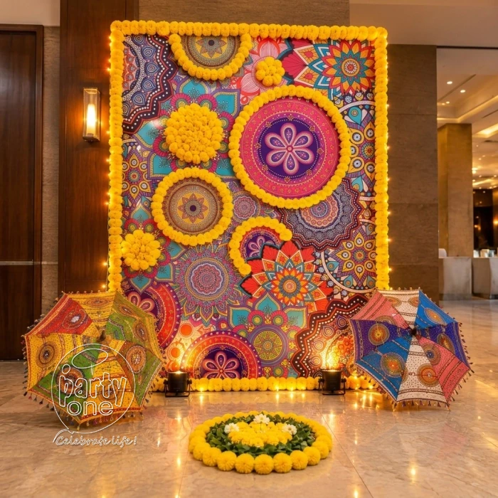 festival decorations Floral Mandal Wall Diwali Decor