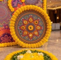 festival decorations Floral Mandal Wall Diwali Decor