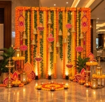 festival decorations Bells and Marigold Special Diwali Decor