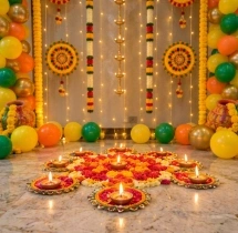 festival decorations Festival Theme Flower and Balloon Decoration