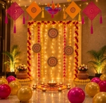 festival decorations Simple Diwali Themed Office Decoration
