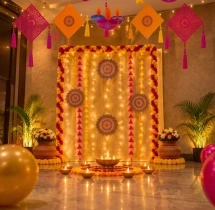 festival decorations Simple Diwali Themed Office Decoration