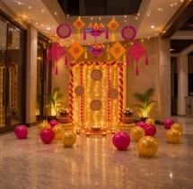 festival decorations Simple Diwali Themed Office Decoration