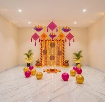 festival decorations Simple Diwali Themed Office Decoration