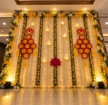 festival decorations Simple Flower Garland Wall Decoration