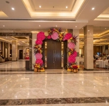 festival decorations Vibrant Floral Entrance Arch Decoration