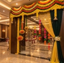 festival decorations Colourful Diwali Floral Entrance Decoration