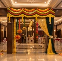 festival decorations Colourful Diwali Floral Entrance Decoration