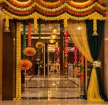 festival decorations Colourful Diwali Floral Entrance Decoration