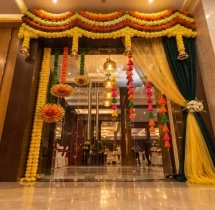 festival decorations Colourful Diwali Floral Entrance Decoration