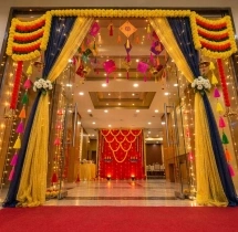 festival decorations Diwali Office Entrance and Arch Flower Decoration