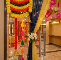 festival decorations Diwali Office Entrance and Arch Flower Decoration