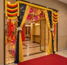 festival decorations Diwali Office Entrance and Arch Flower Decoration