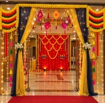 festival decorations Diwali Office Entrance and Arch Flower Decoration