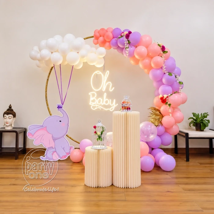 baby shower decorations Cute Oh Baby Shower Ring Decoration