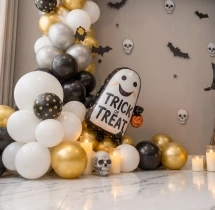 festival decorations Black and White Halloween Theme Decoration