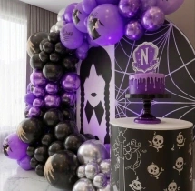 festival decorations Wednesday Theme Party Balloon Decor