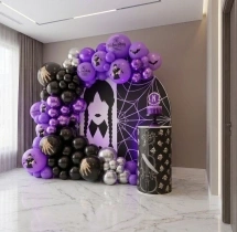 festival decorations Wednesday Theme Party Balloon Decor