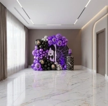 festival decorations Wednesday Theme Party Balloon Decor