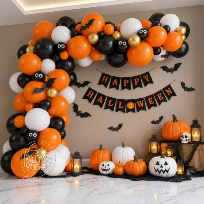 festival decorations Bats and Pumpkin Halloween Decor