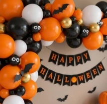 festival decorations Bats and Pumpkin Halloween Decor